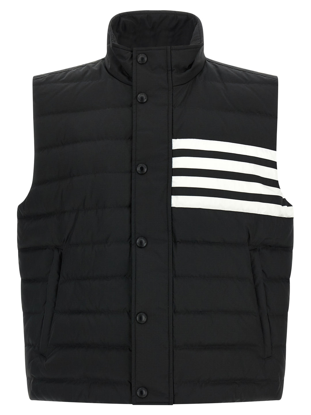 Thom Browne 4 Bar Gilet - White/Black | a1ee65815a9391988e08008268ae666978976ccb