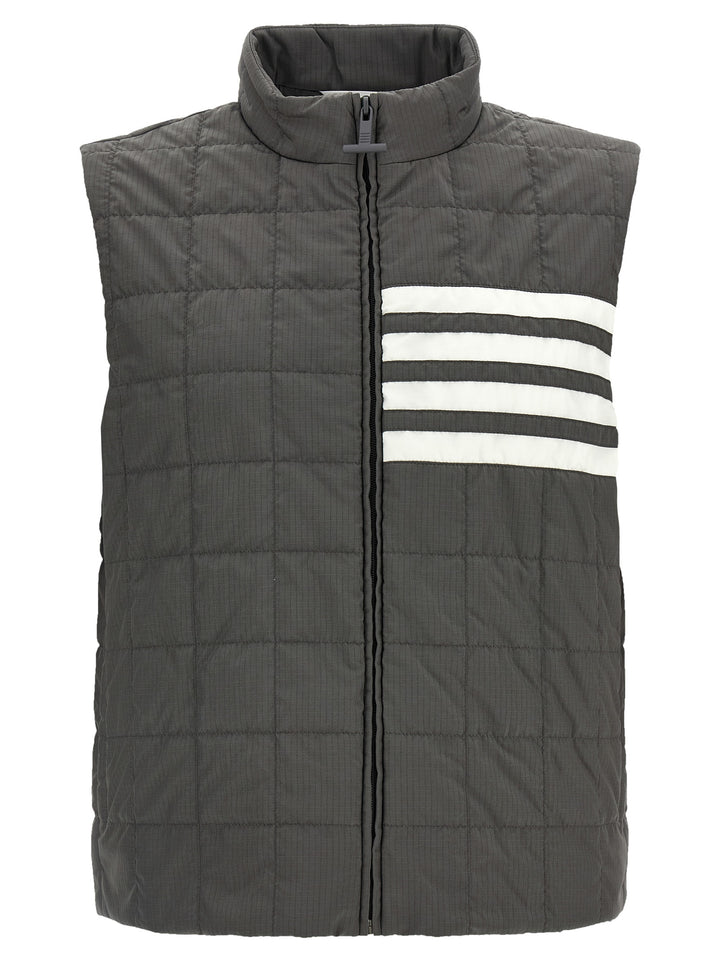Thom Browne 4bar Gilet - Gray | a7b061b908cbc3cafd30e98c312438e00a7ad99f