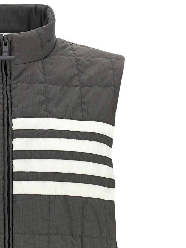 Thom Browne 4bar Gilet - Gray | 94565125976c14bf1c05984d5df871d22e2dd987