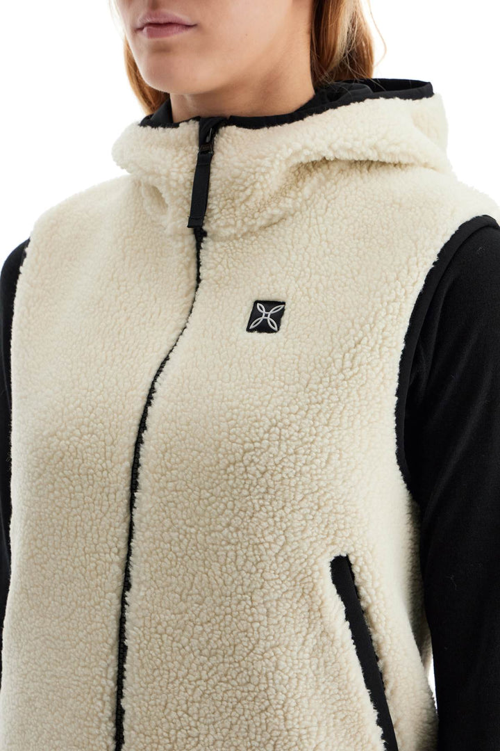 Sherpa Hooded Vest With