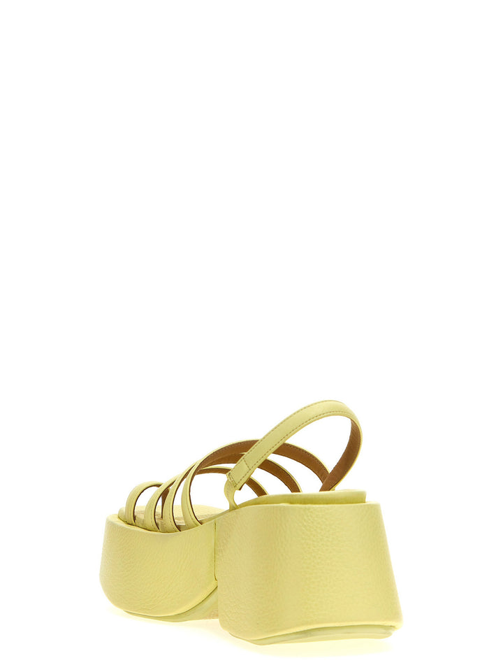 MarsèLl Zeppo Sandals - Yellow | 120afdd90bf8a790ed9a94f0aca6da077276e926