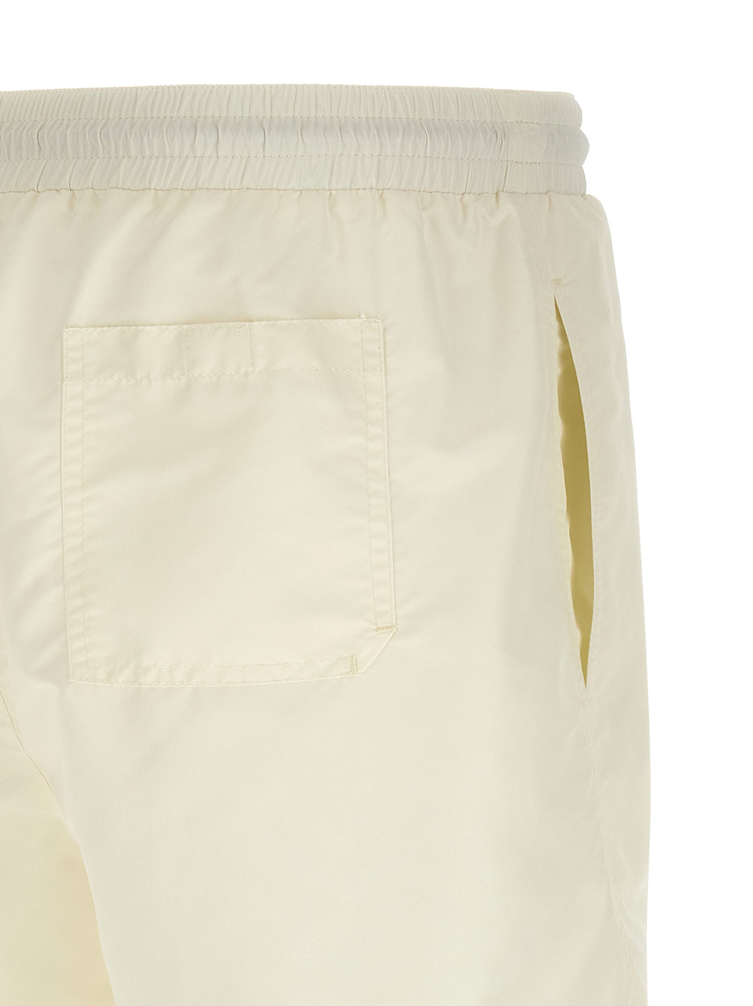Brunello Cucinelli Logo Embroidery Swimsuit Beachwear - White | db762bdcd6fde46620aba578aa424196926bccbe