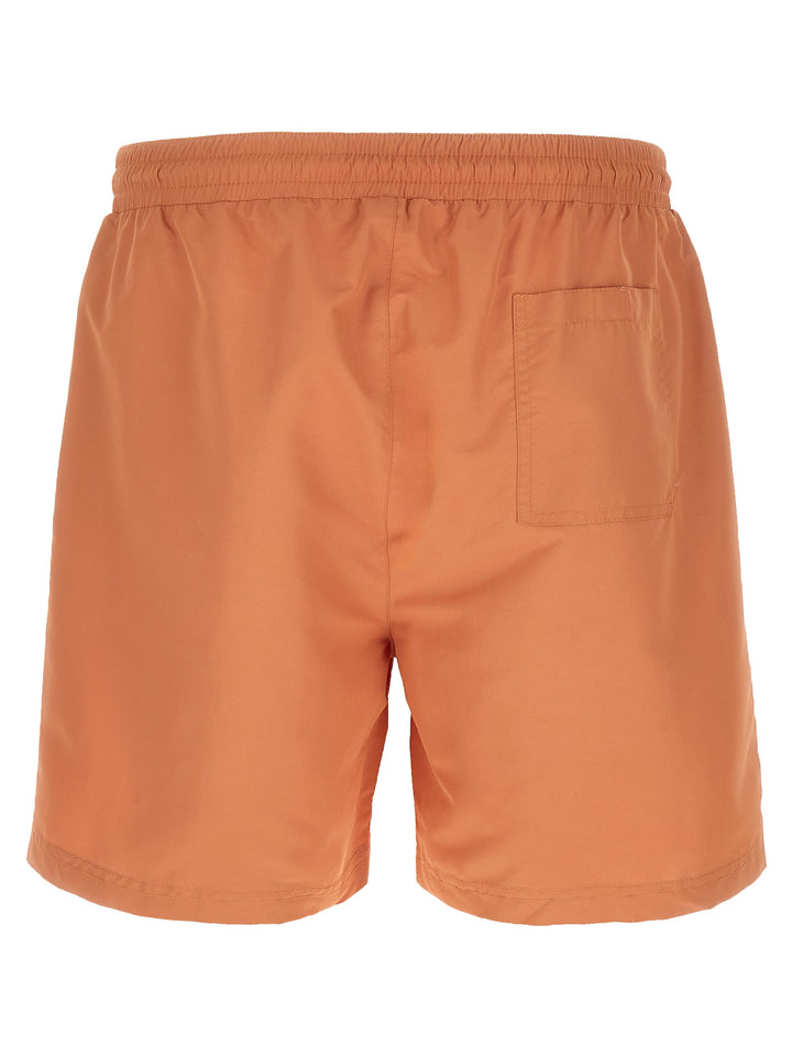 Brunello Cucinelli Logo Embroidery Swimsuit Beachwear - Orange | af368e182ef020da3ea47535ac6421d8900444d3