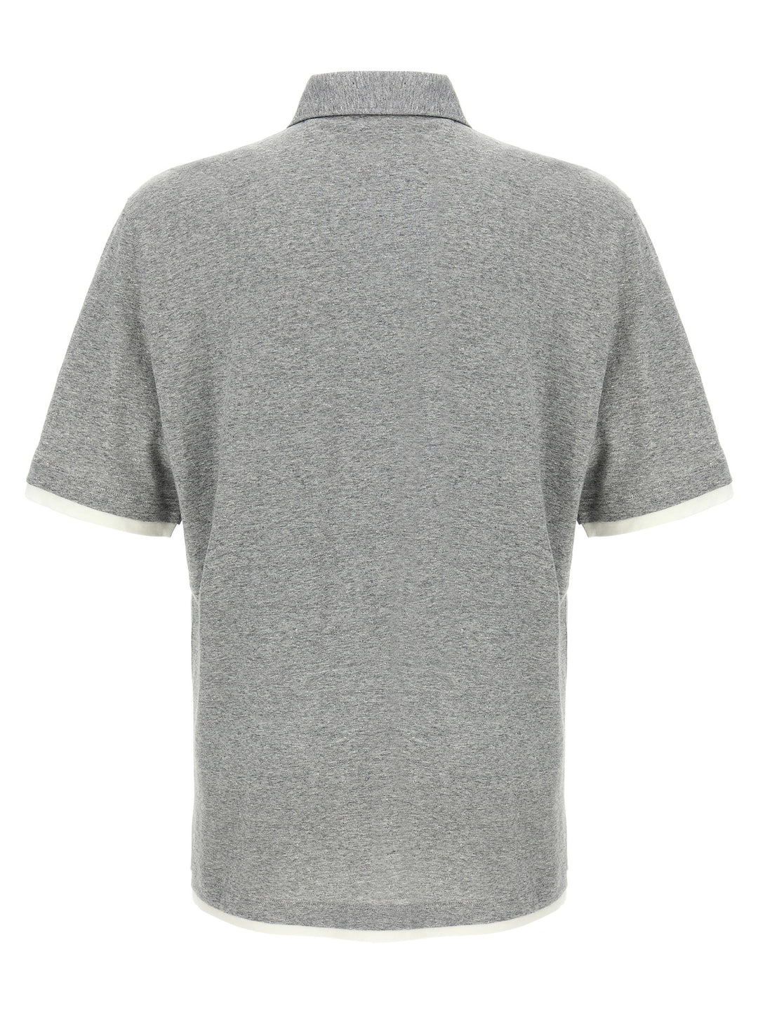 Layered  Shirt Polo Gray