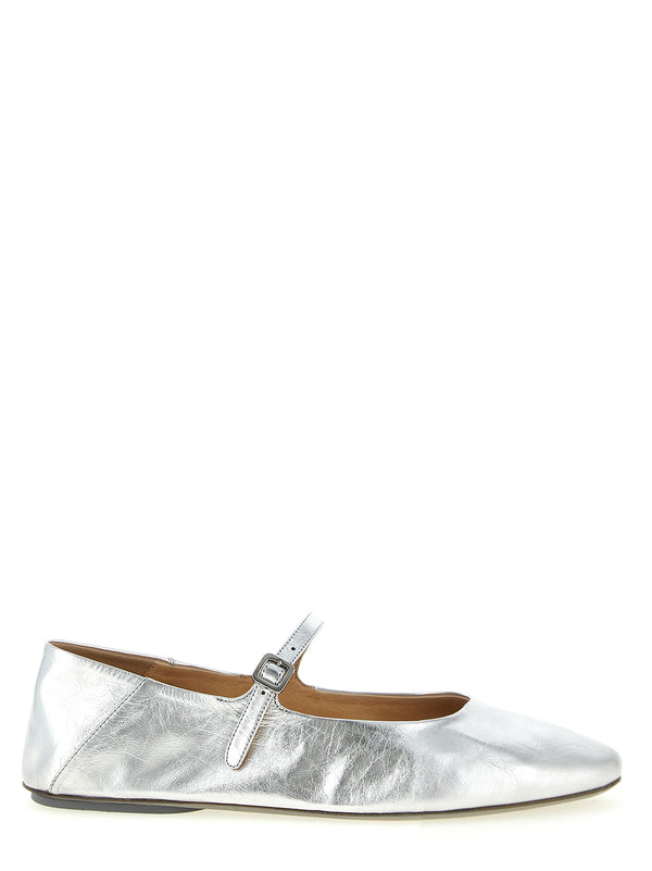 Strascico Flat Shoes Silver