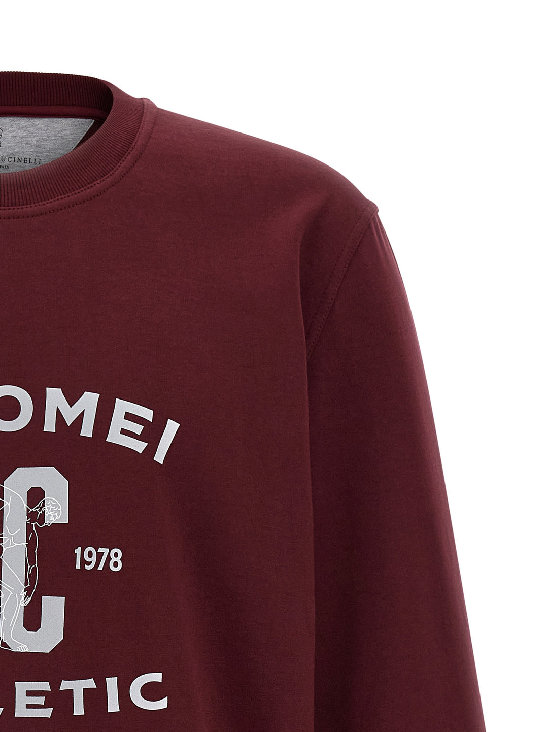 Brunello Cucinelli Techno Cotton Sweatshirt - Bordeaux | 79191f9edea83860d61ba5a5fa93586ae33161b9