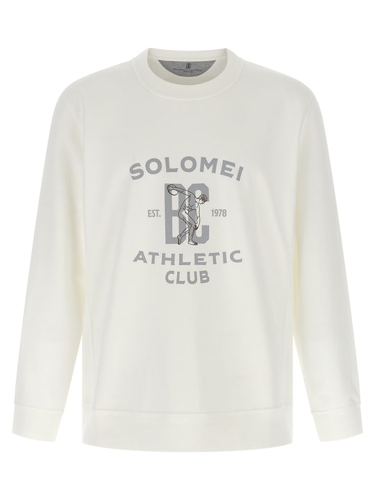 Techno Cotton Sweatshirt White