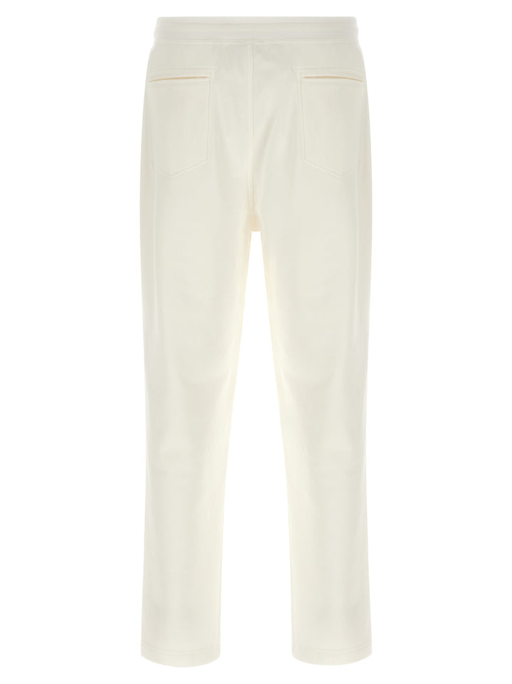 Brunello Cucinelli Techno Cotton Joggers Pants - White | bf9045b449df3c888ac725f90be1f5196b54cc6c