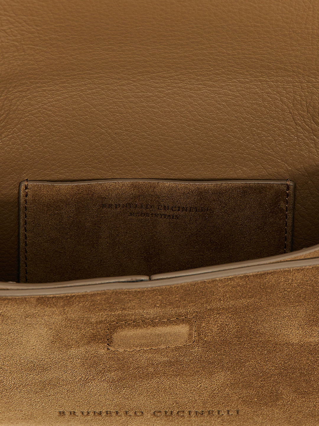 Monile Suede  Bag Clutch Brown