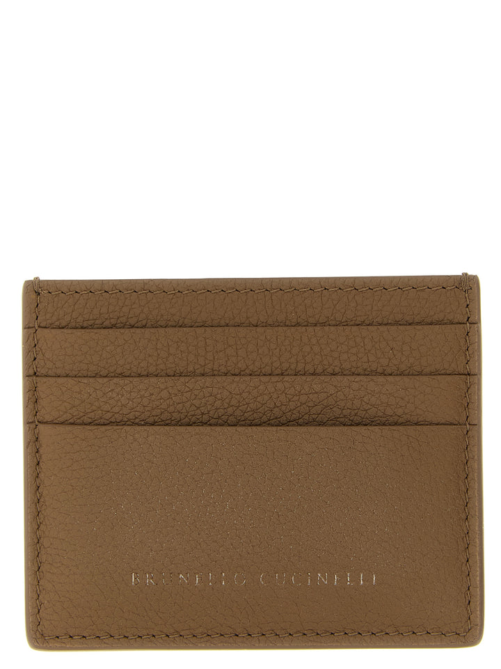 Brunello Cucinelli Leather Cardholder Wallets and Card Holders - Brown | 3ef3dc48f41ba74e1504dcb01593221cb7b17033