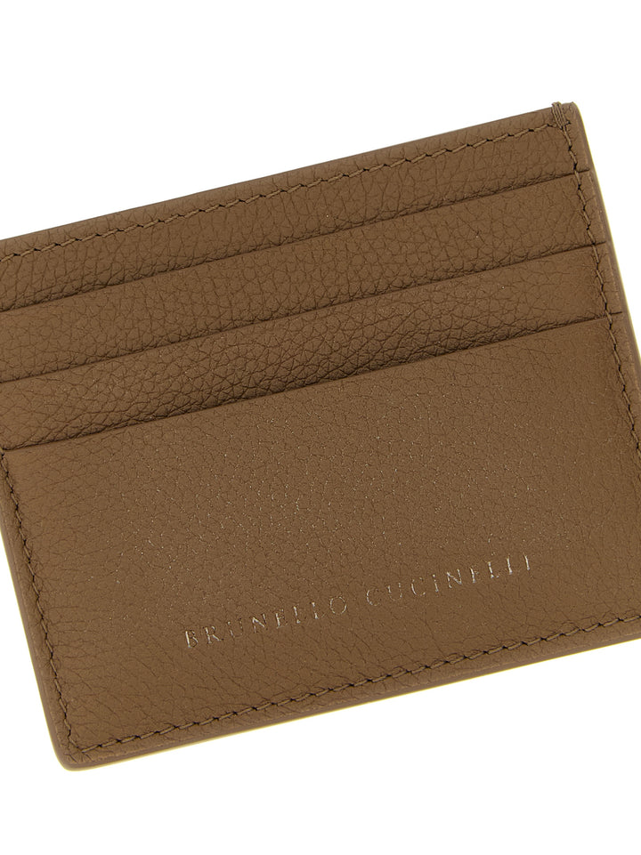 Brunello Cucinelli Leather Cardholder Wallets and Card Holders - Brown | 71f0d1807b484a112e55fbd7be4ce8726a3c2349
