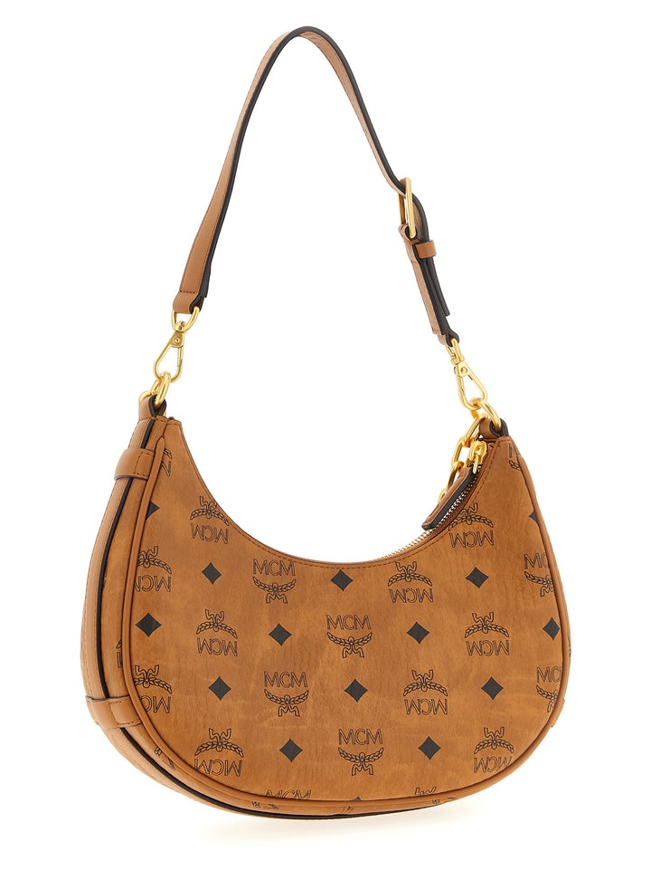Mcm Aren Crescent Hobo Shoulder Bags - Brown | 9472dac55ee474194652f37f868b20540daae903