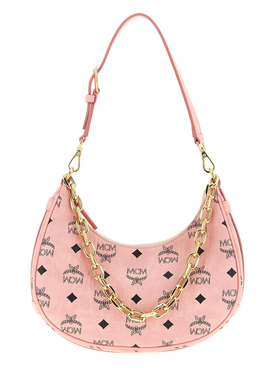 Aren Crescent Hobo Shoulder Bags Pink