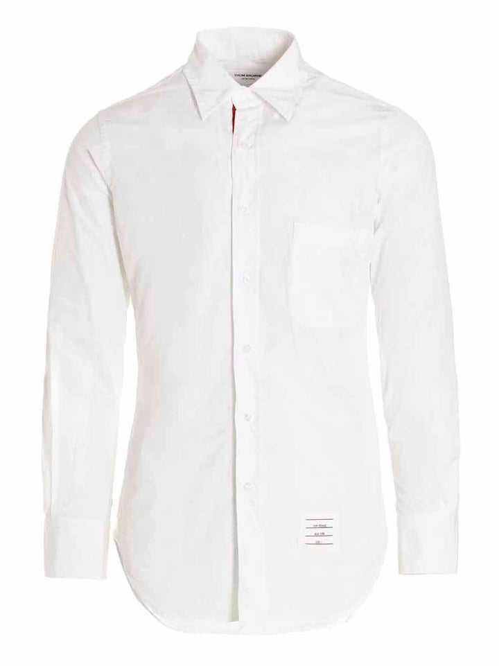 Thom Browne Solid Poplin Shirt Shirt and Blouse - White | 4016835ff285eef8ec0cb7af7bd49edcbc400d6d