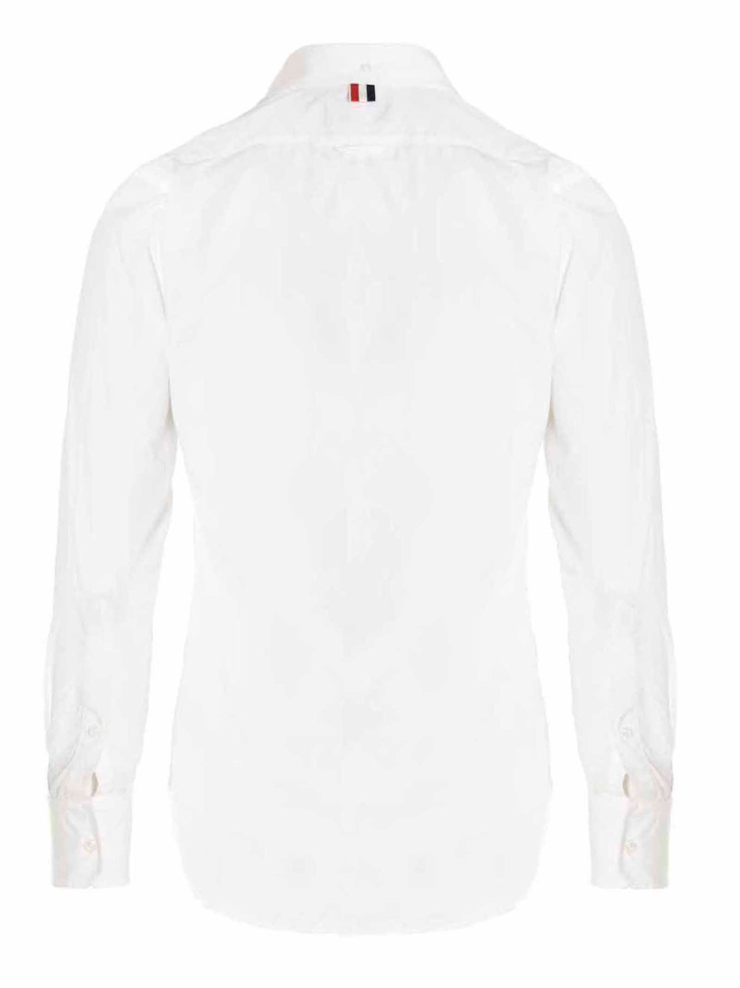 Thom Browne Solid Poplin Shirt Shirt and Blouse - White | 88c8c02261b7b70bbfb0d128e609a670704a3401