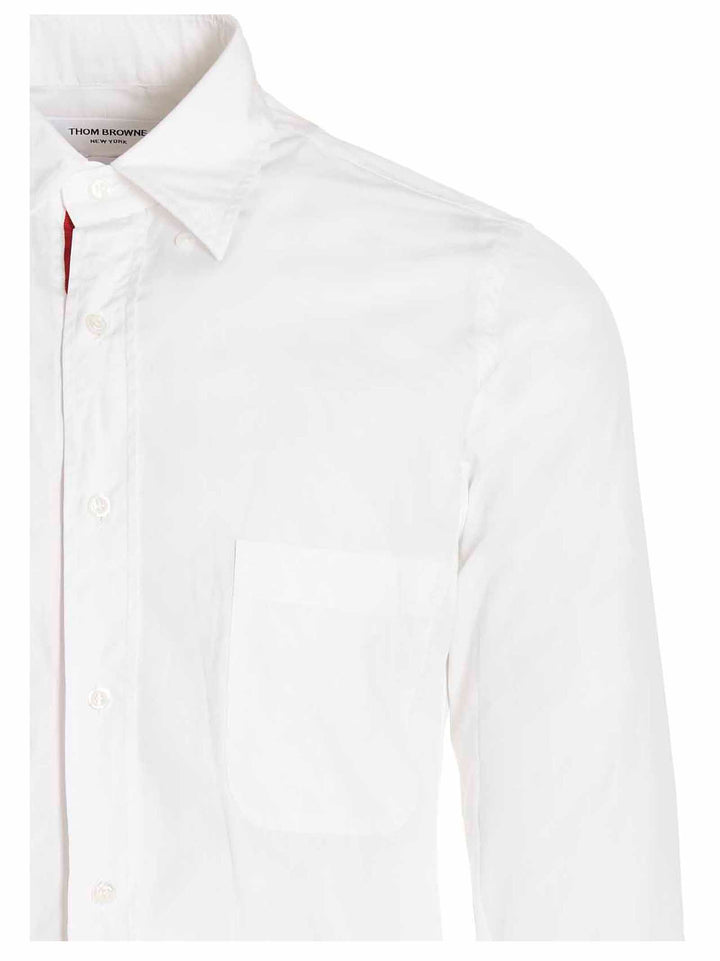 Thom Browne Solid Poplin Shirt Shirt and Blouse - White | a582cdf7d7cbe882bd2700e62724f9ea8718c9f5