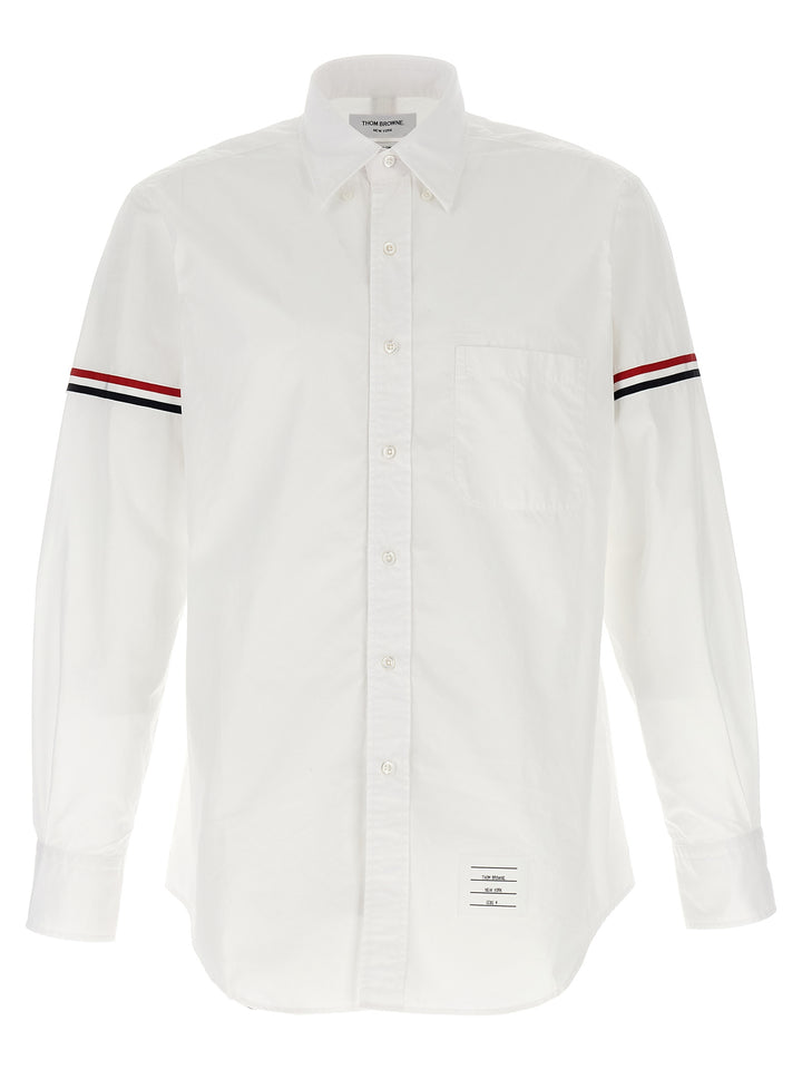 Thom Browne Oxford Armbands Classic Shirt and Blouse - White | 43e4f367724483588cbd05682b0855f3191d0bc3