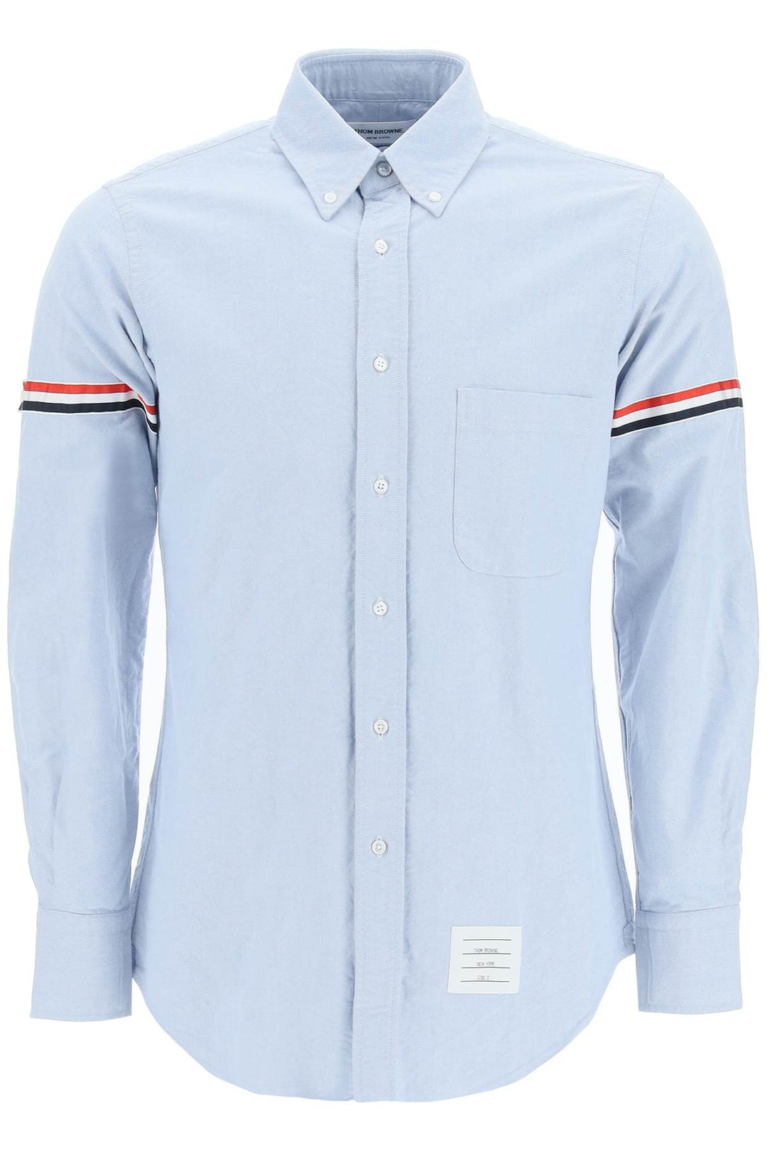 Poplin Button Down Shirt With Rwb Armbands