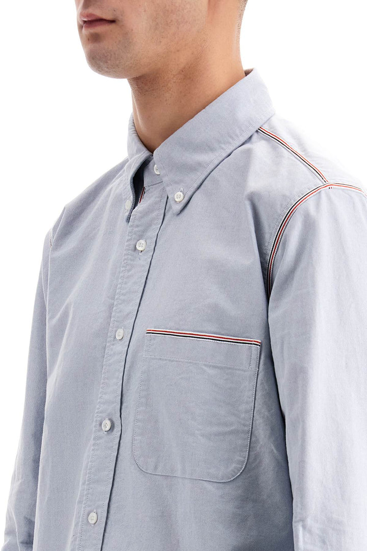 Camicia Button Down Con Finiture In Gros Grain