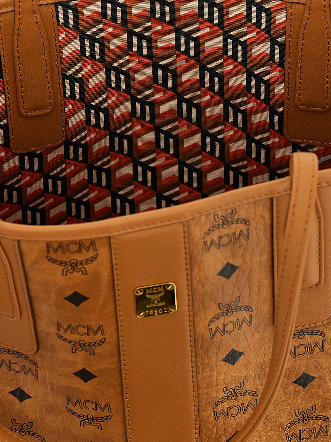 Mcm Liz Tote Bag - Brown | 6bc34ce3a019ca8ee15fa24853d321eb29acd2be