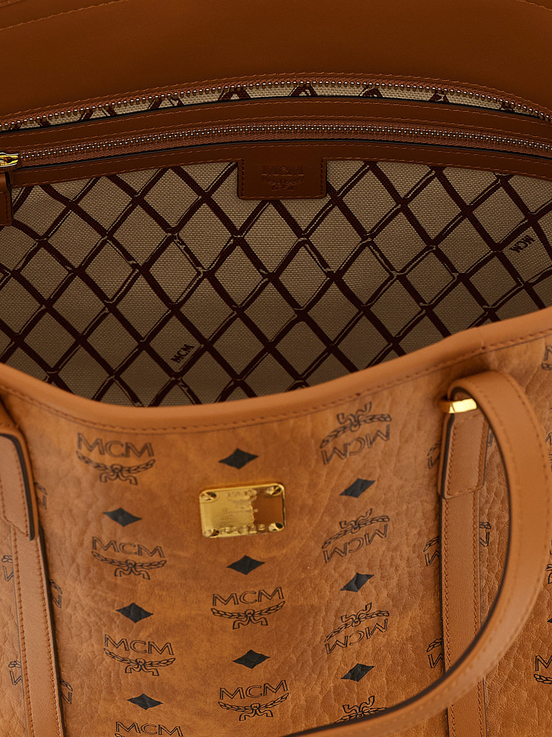 Mcm Toni Tote Bag - Brown | 455a0cadd66d56e944a714c901f715cee4300c1d