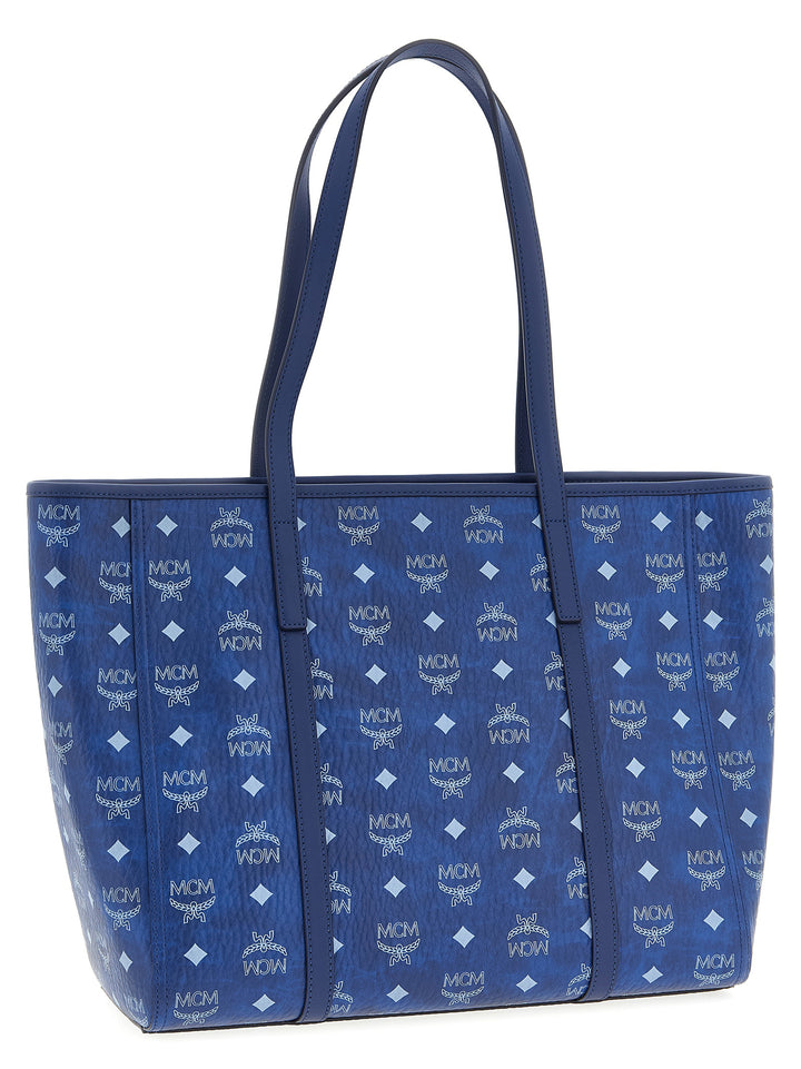 Mcm Toni Tote Bag - Blue | 412ebca9070de6bed52073f0615db301440cc682