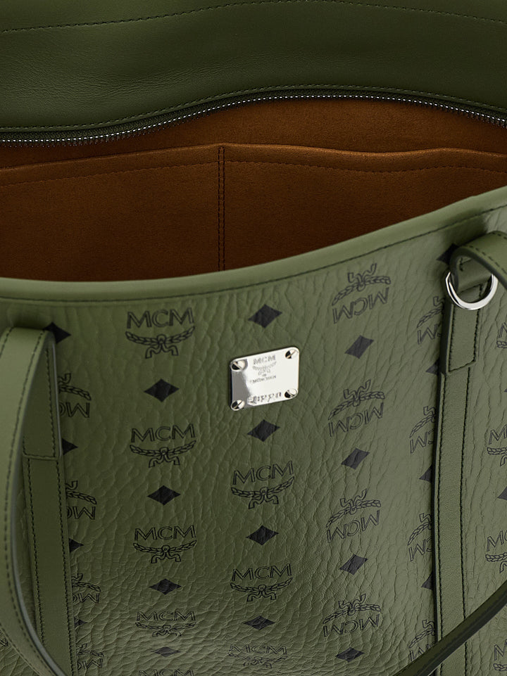Mcm Toni Tote Bag - Green | 65d1932d59dec764447cede9bf6d277521dd283c