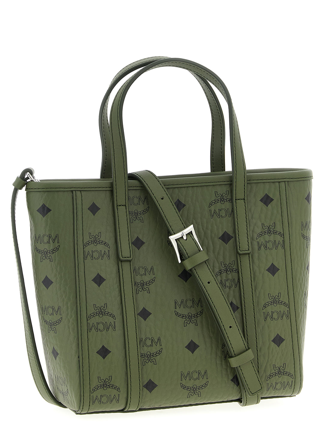 Mcm Toni Tote Bag - Green | bd701f2bf9f66cd6e5b25f155508ff28ffb08761