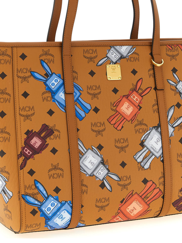 Mcm Toni Tote Bag - Brown | 8944157ca7b6786f610be697de7307176f20cd1e