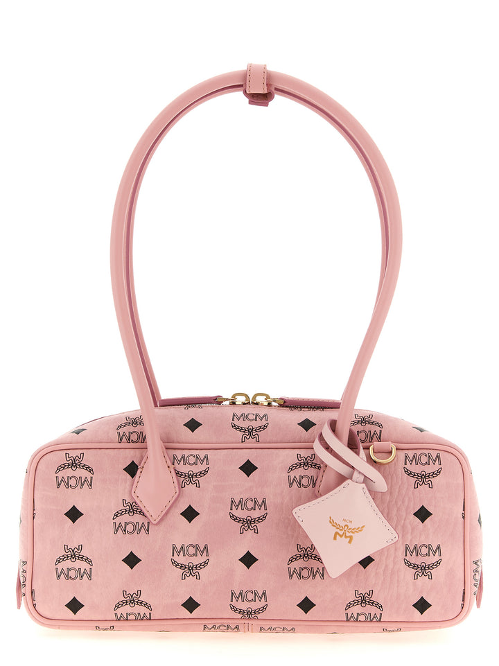 Mcm Aren East West Shoulder Bags - Pink | 7d58f4daf0d7763ebaf7602159905b4fe08b7349