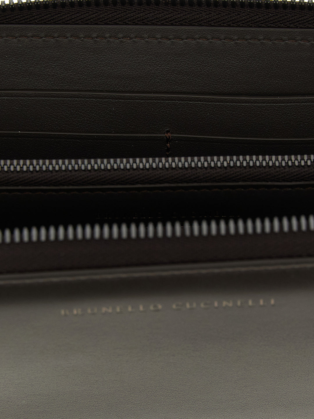 Brunello Cucinelli Shiny Zipper Pull Wallets and Card Holders - Brown | da1da371f40c0abcb4c221b18b6eca3b7fd4107c