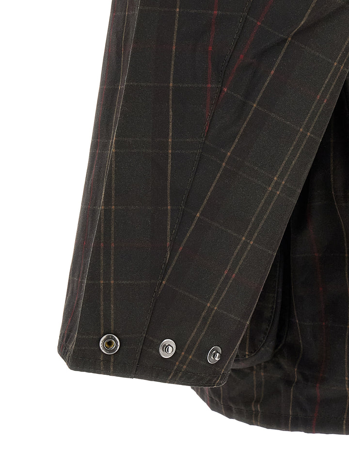 Barbour Tartan Os Bedale Puffer Jackets - Green | 69a54ddd3d572fc47b6f7b8de5730e76d8fb4ca2