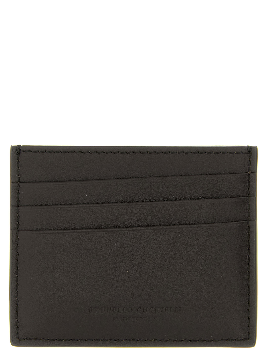 Brunello Cucinelli Logo Card Holder Wallets and Card Holders - Brown | 155fdcfea0ac0577065f71ff337b6a1dda4efa37