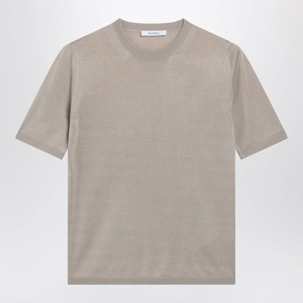 Rock Beige Cashmere And Silk Sweater