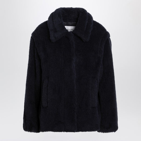 Navy Faux-Fur Coat