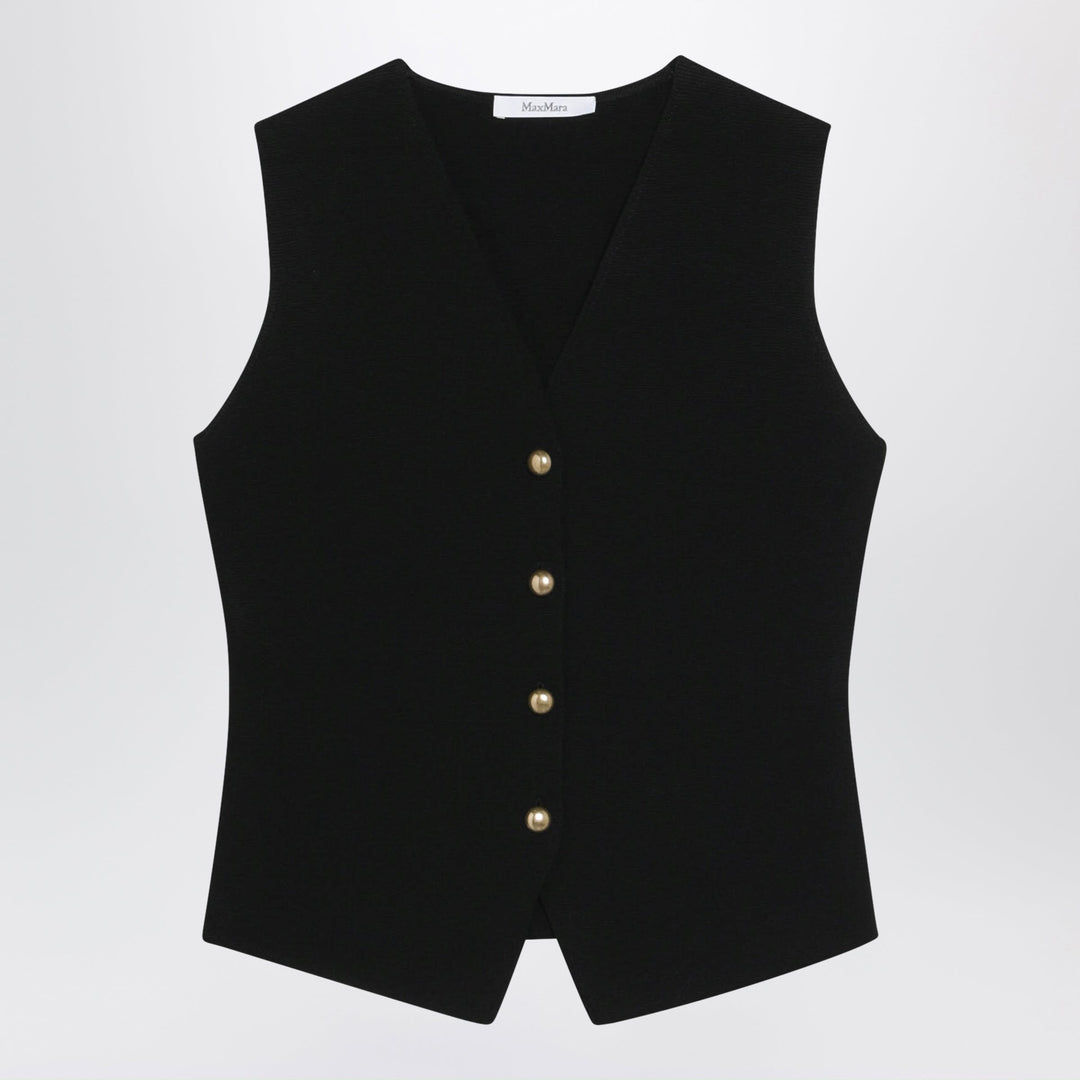 Max Mara Vests - Black | d7d7396c8387bbcad653fc663bfd237e22c961be