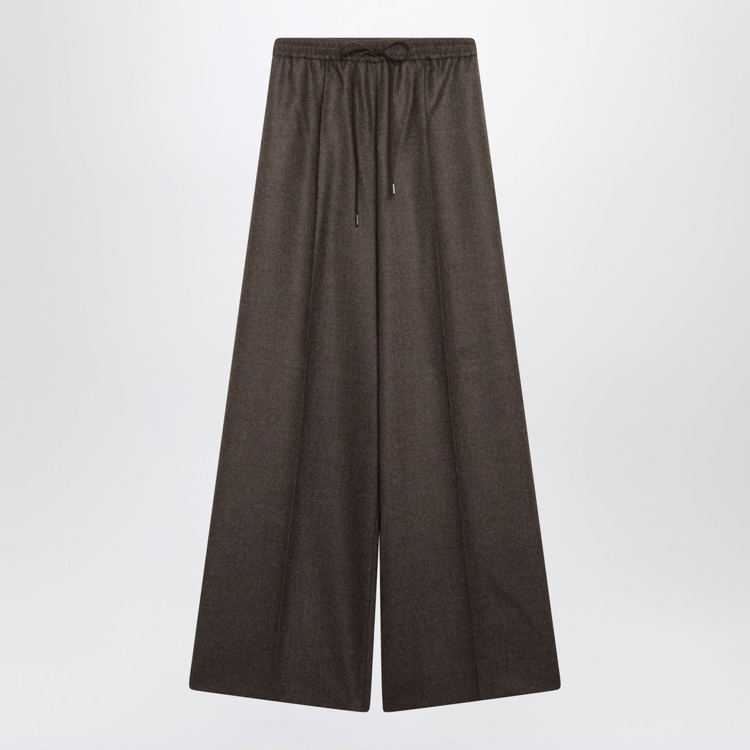Max Mara Pantalón Wolf En Lana Jaspeada