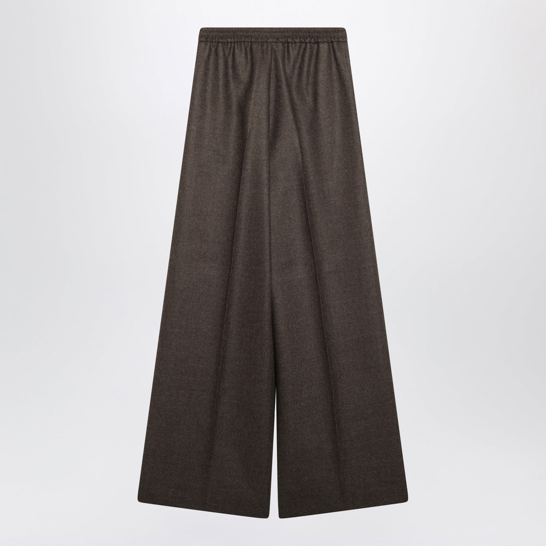 Max Mara Pantalón Wolf En Lana Jaspeada