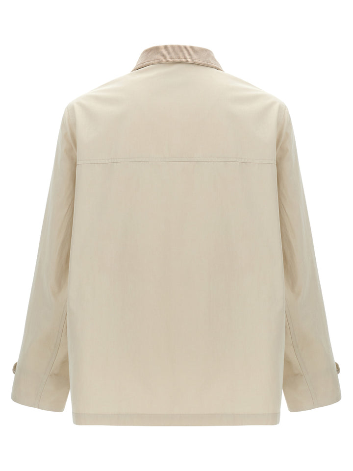 Velvet Collar Jacket Casual Jackets, Parka White