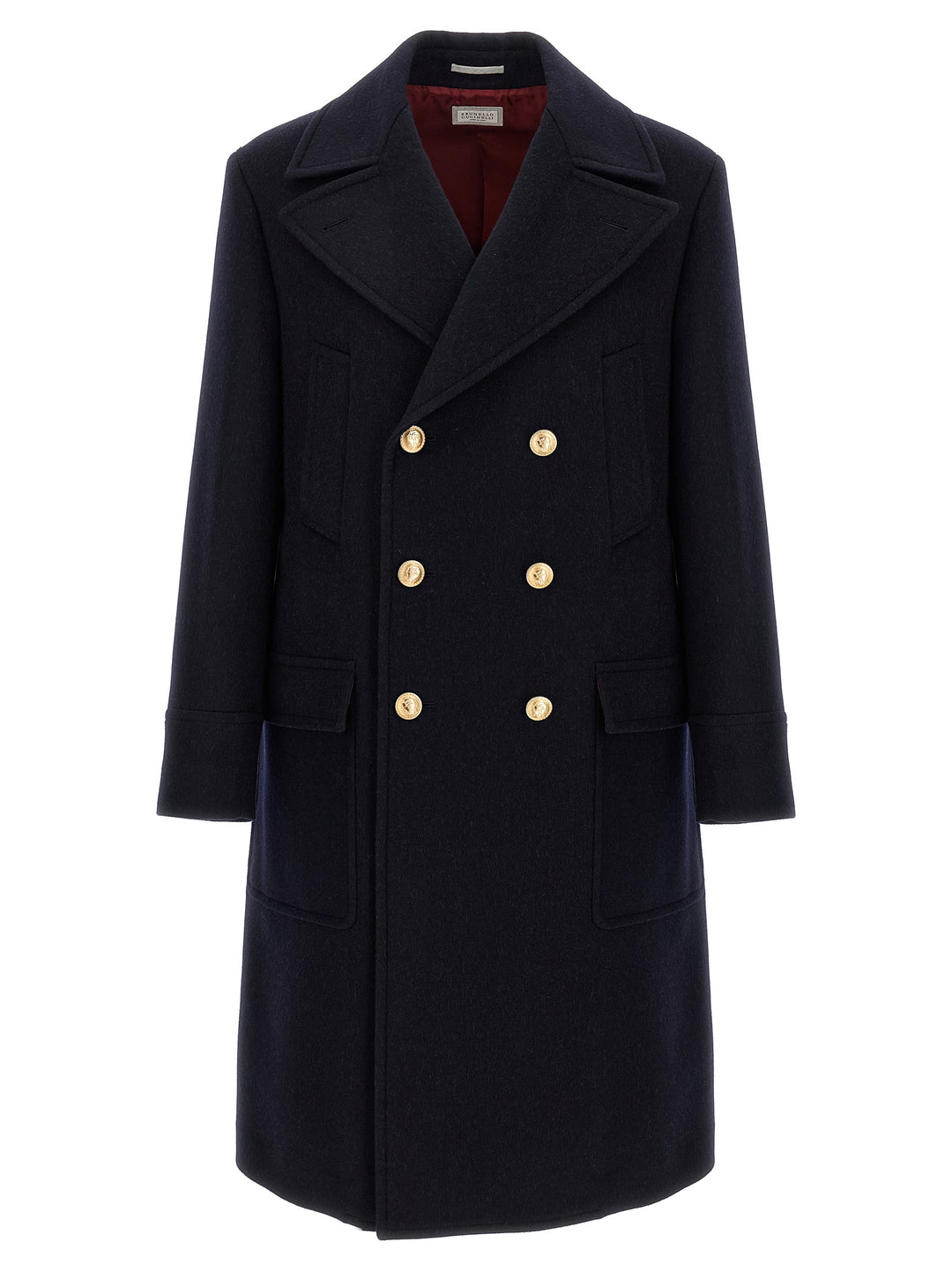 Brunello Cucinelli Wool Coat Coats and Trench Coats - Blue | 26182cc4a67dbaf608b9d78a3233a468da71053f
