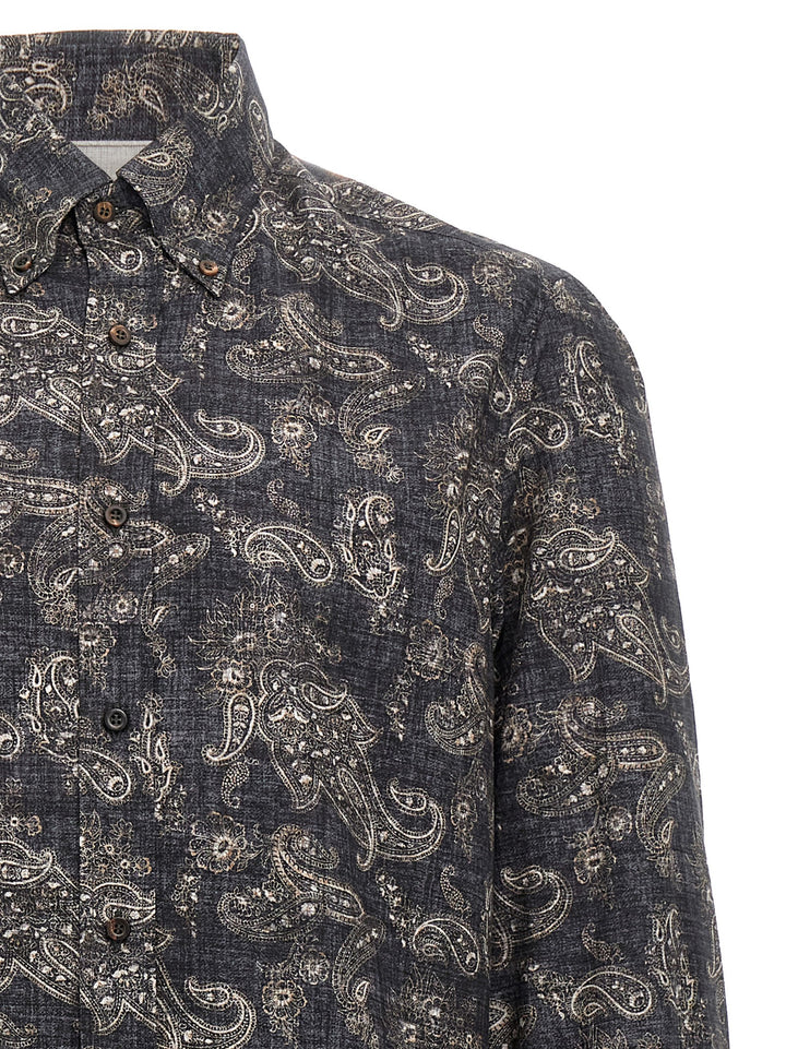 Paisley Shirt Shirt, Blouse Blue