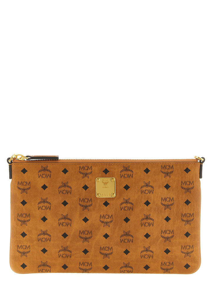Mcm Aren Clutch - Brown | 62184d4e715709515bfb1e1cb1d9e336ac0e9ba4