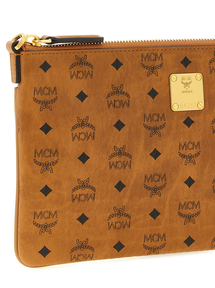 Mcm Aren Clutch - Brown | 38cd9c4428f344ec811acab16c3d36a8c2d730d9