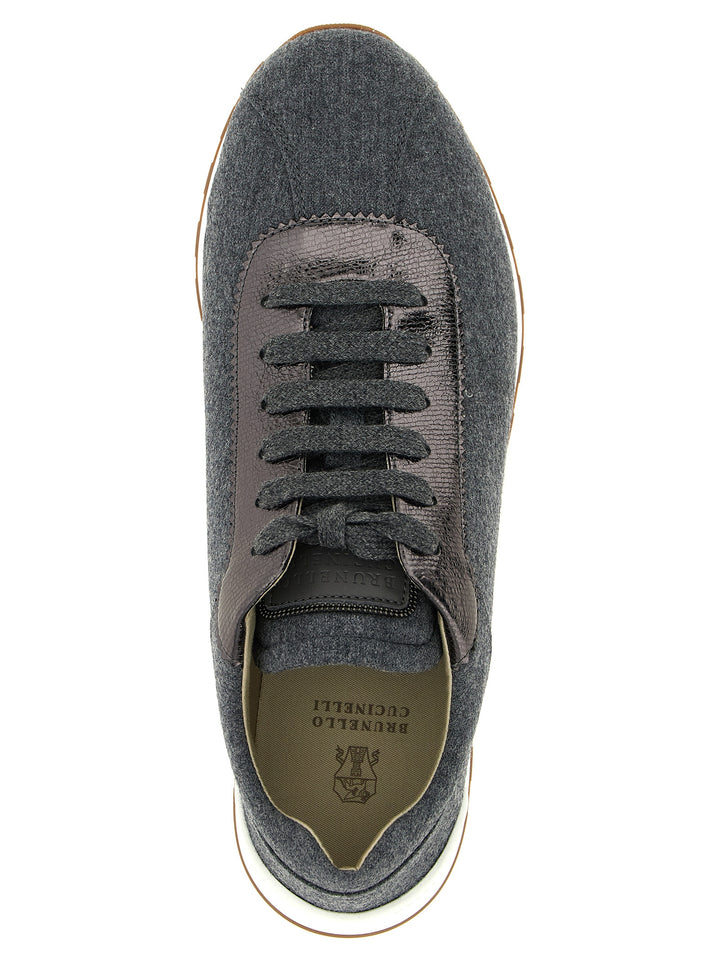 Brunello Cucinelli Runners Sneakers - Gray | 42cb4ac5a2373d82949ea1a47aea3e6b8a489e4a