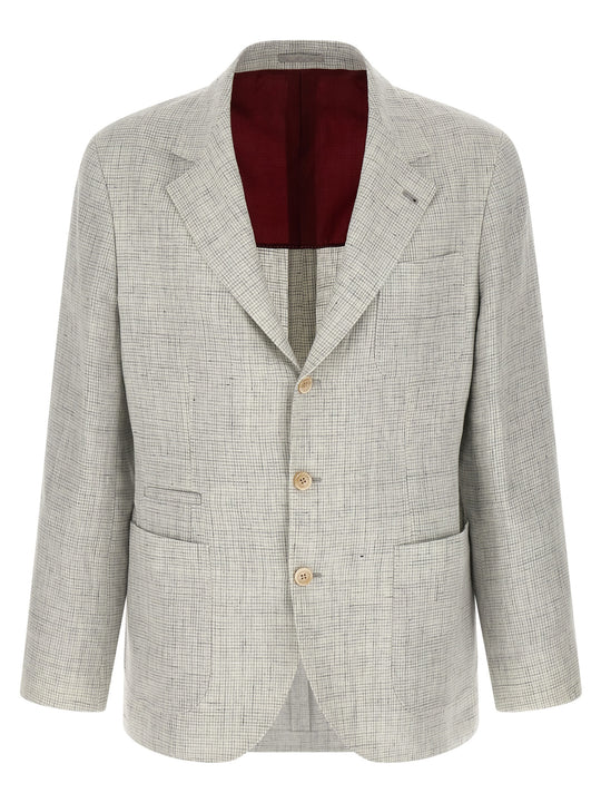 Linen Operated Blazer White