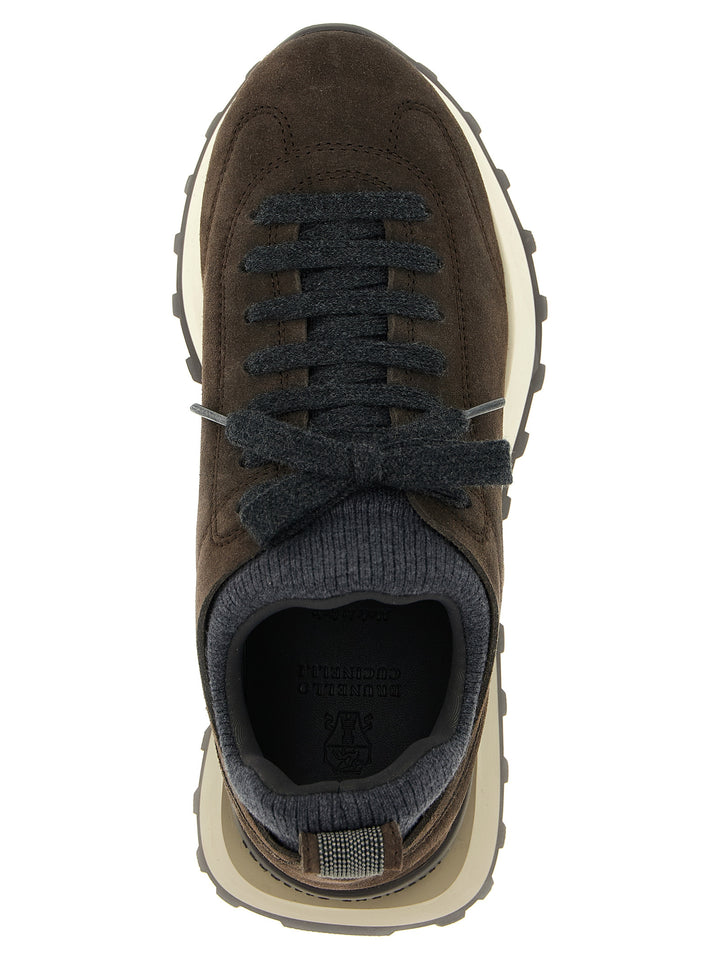 Brunello Cucinelli Suede Sneakers - Brown | 1a9dd9c074dc58b81ad7b8a67332e11bdc2bf9a2