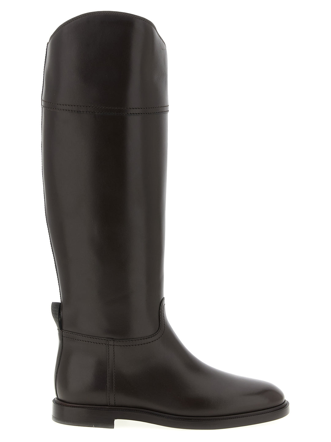 Brunello Cucinelli Leather Boots Monile Boots and Ankle Boots - Brown | d128245da11ffe8eee0e3c5046fddef23961b768