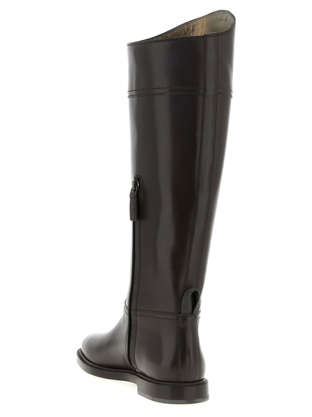 Brunello Cucinelli Leather Boots Monile Boots and Ankle Boots - Brown | f90c14c2c1dd52f9f436a2dd543b160ed7e9bb14