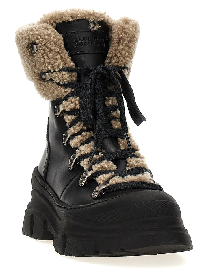 Sheepskin Ankle Boots Boots, Ankle Boots Black