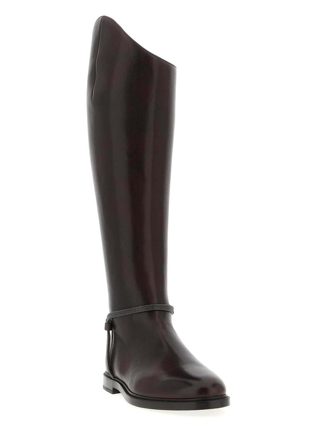 Brunello Cucinelli Precious Spurs Boots and Ankle Boots - Brown | 0656967b6594209a81bfb0f2949d53036554f1fb